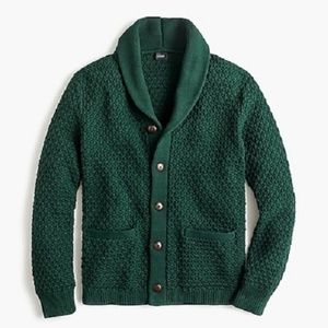 J.Crew Quilted cotton cardigan sweater